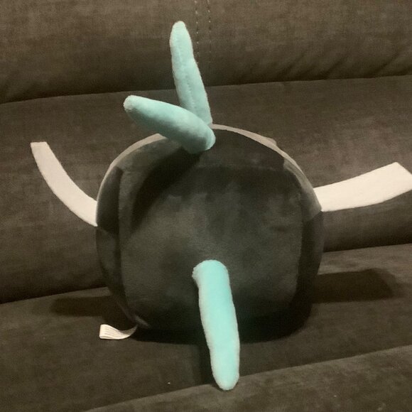 Bee Alien-Inspired Plush Toy Stuffed Insect Blue Antennae Embroidered 11" x 9" - Picture 6 of 8